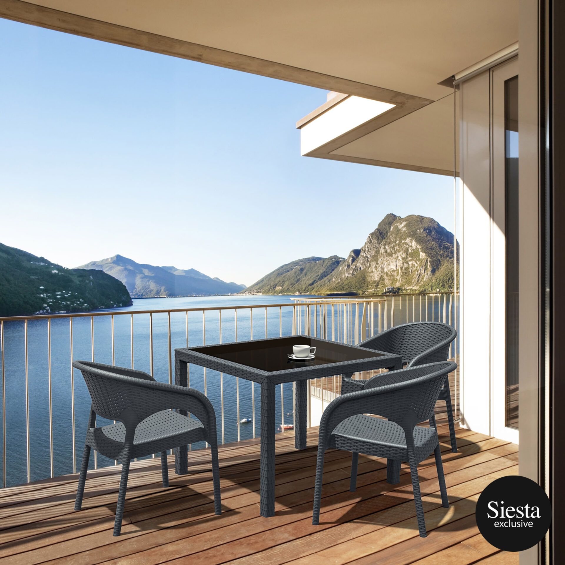 4 Piece Balcony Setting with Panama Armchair - Image 9