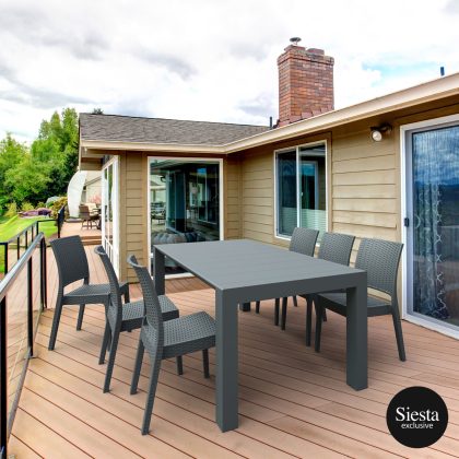 7 Piece Rattan Table Setting Package with Florida Chairs