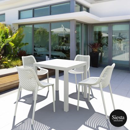 Ares Outdoor Table Setting with Air ChairB.