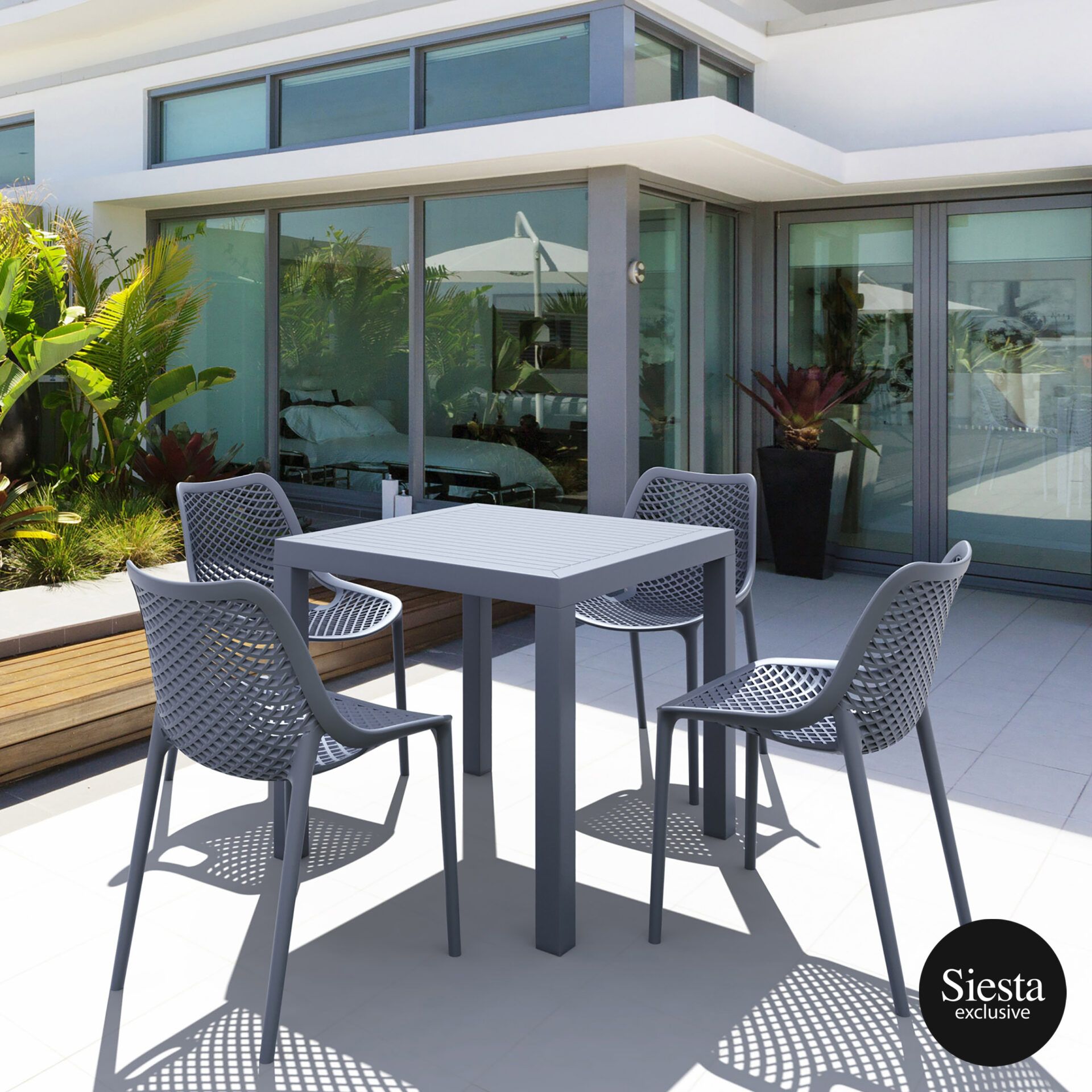 Ares Outdoor Table Setting with Air ChairB. - Image 12