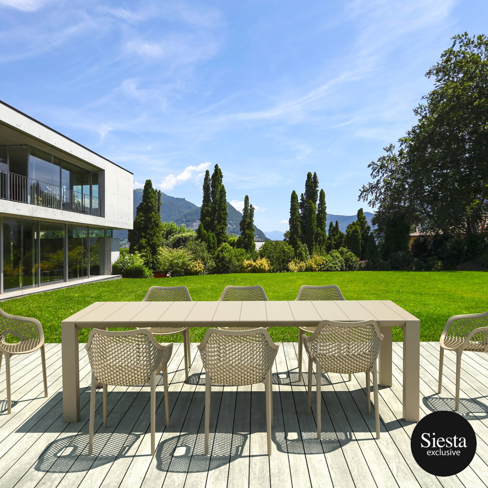 Vegas 8 Seater Dining Set with Air ChairB. - Image 12