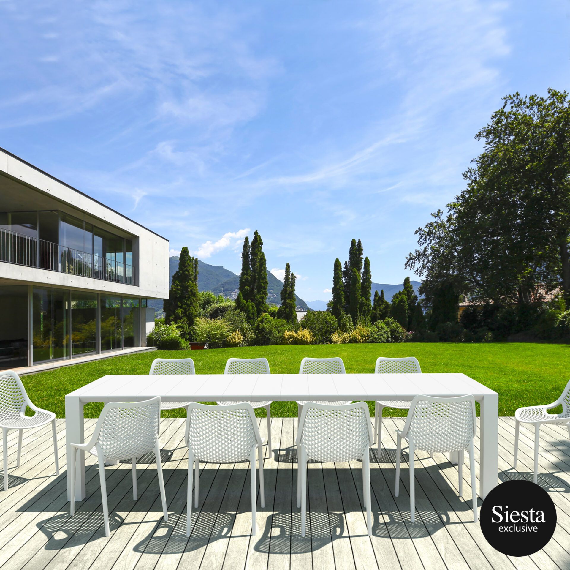 Vegas 10 Seater Dining Set with Air ChairB. - Image 12