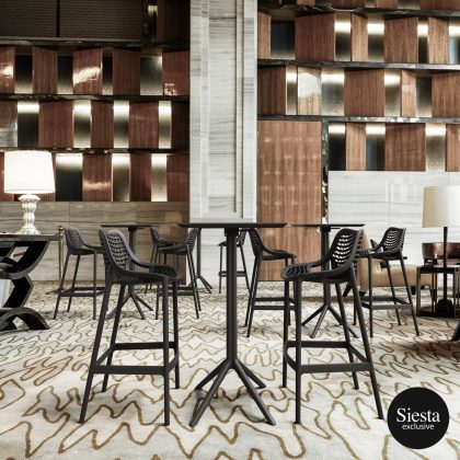 Sky Bar Table 3 Piece Set with Air 75 Barstools