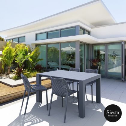 Vegas Table 4 Seater Outdoor Dining Setting with Air ChairB.