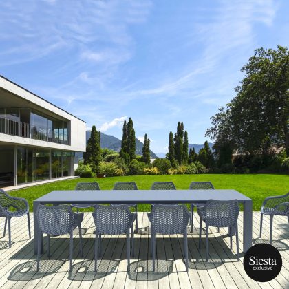 Vegas 10 Seater Dining Set with Air XL ArmchairB