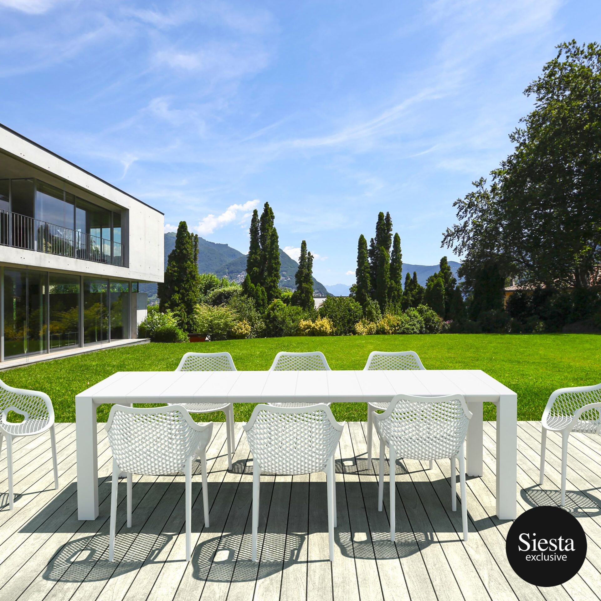 Vegas 8 Seater Dining Set with Air ChairB. - Image 13