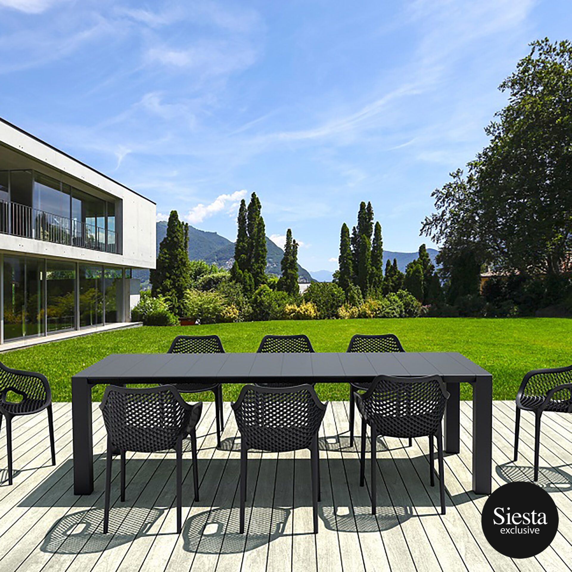 Vegas 8 Seater Dining Set with Air ChairB. - Image 11