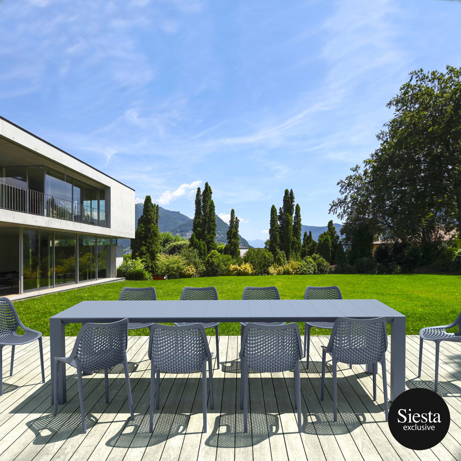 Vegas 10 Seater Dining Set with Air ChairB. - Image 10