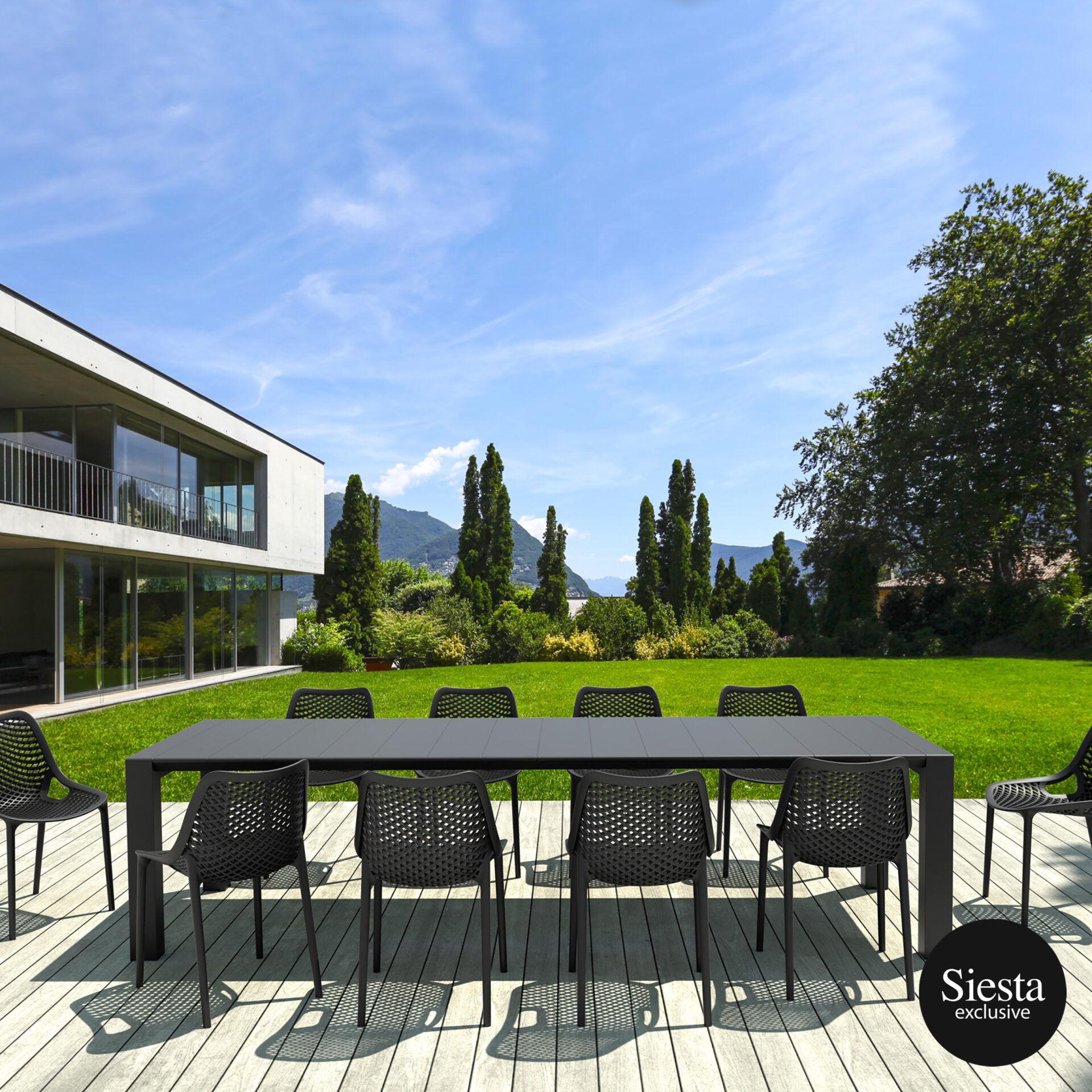 Vegas 10 Seater Dining Set with Air ChairB. - Image 11