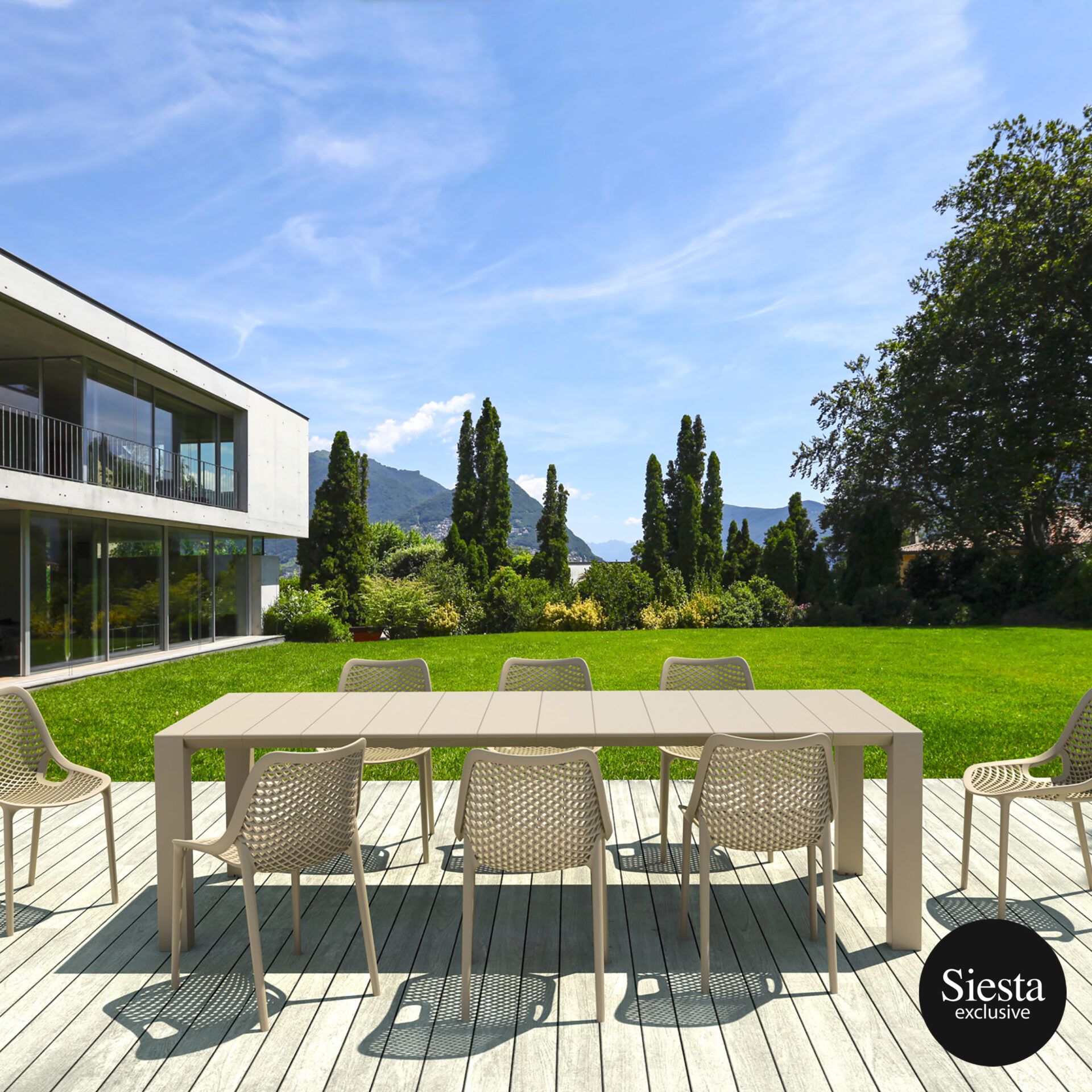 Vegas 8 Seater Dining Set with Air ChairB. - Image 16