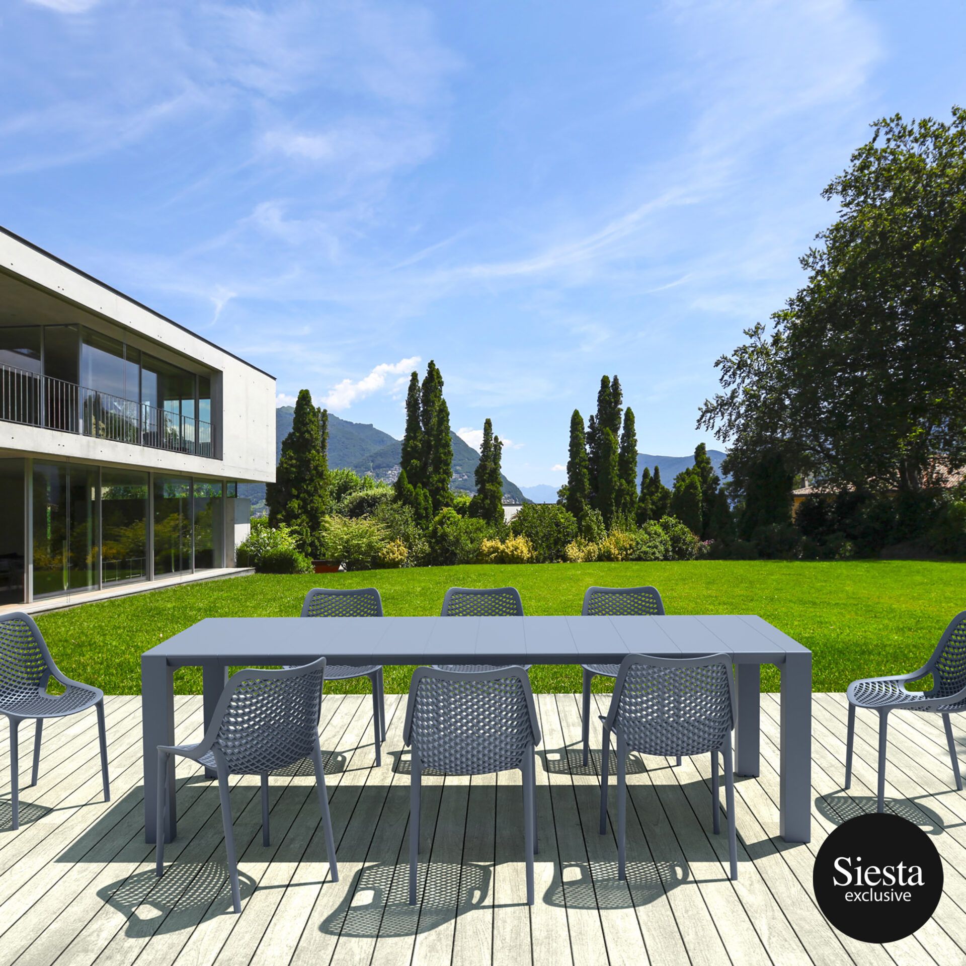 Vegas 8 Seater Dining Set with Air ChairB. - Image 14