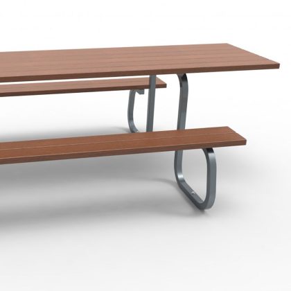 Alfresco 2m Table Setting - Wheelchair Accessible - Surface Mounted