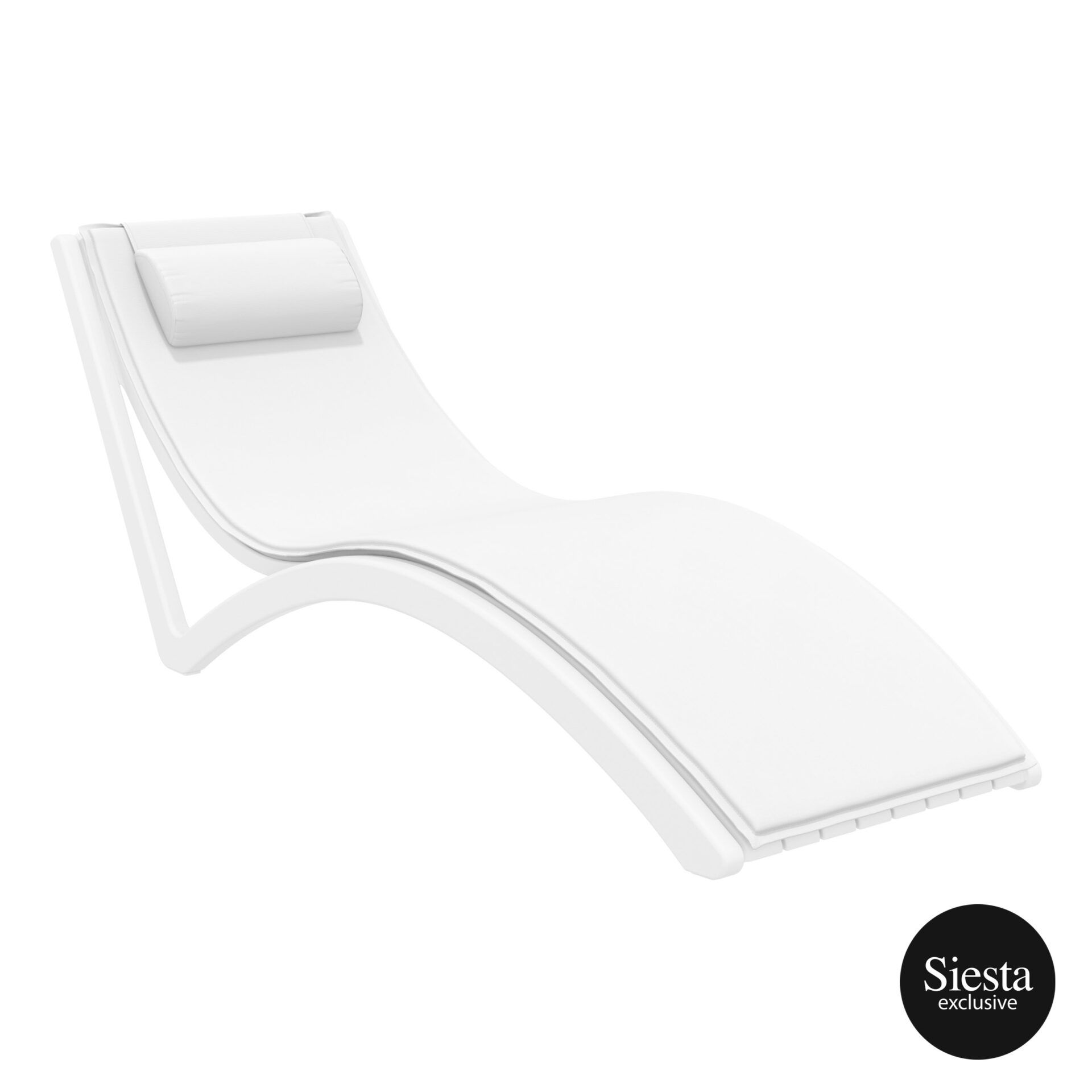 Pool Side 3 Piece Slim Sun Lounger Package with Ocean Side Table - with Cushions - Image 6