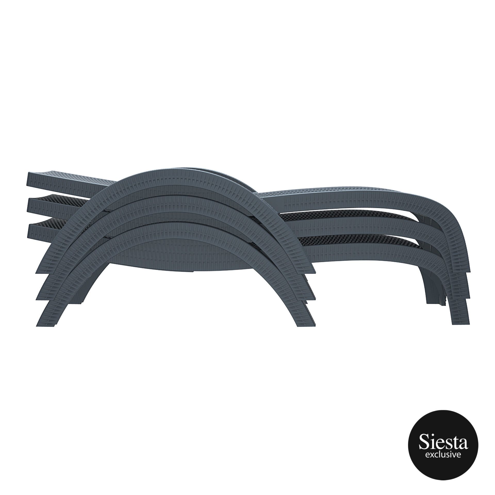 Resin Rattan Sun Lounger 3 Piece Package with Tequila Side Table - Image 8