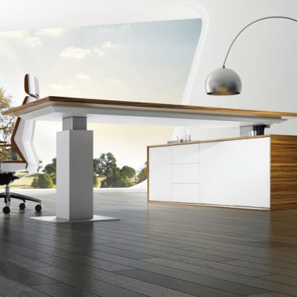 Evolution Adjustable Desk with Buffet
